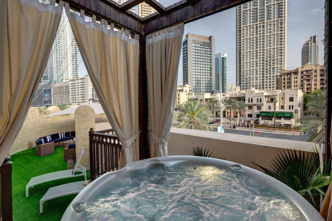 Durrani Homes - Unique Garden Apt at Souk Al Bahar besides Dubai Mall&Burjkhalifa with private jaccuzi Bagian luar foto